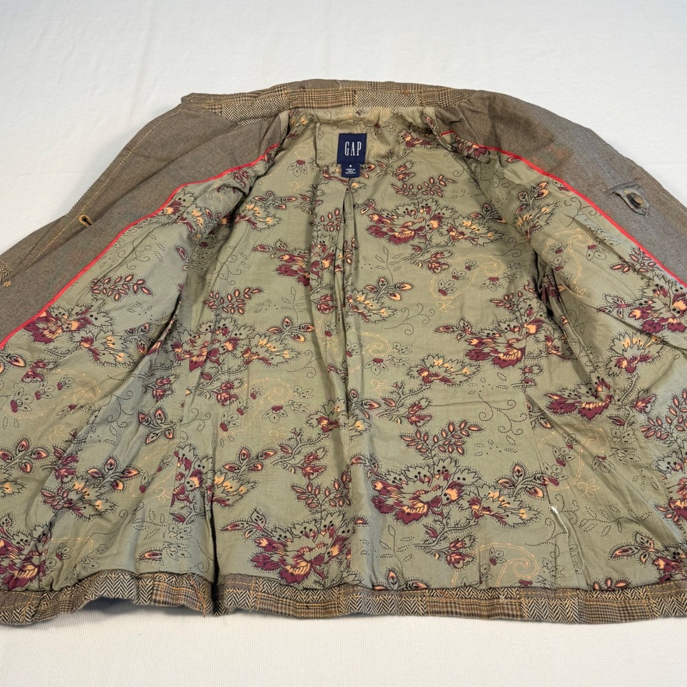 Gap Plaid Patchwork 6 Blazer Academia Heritage Co… - image 4
